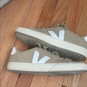 VEJA Men's Campo Suede Sneakers Beige and White Sneakers (Men's) Size 42